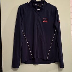 🐻 Chicago Bears Nike Navy Bears Quarter-Zip Pullover Dri-Fit women’s size large